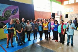 Entrega de manuales de Buenas Prácticas de Recolección de PFNM a agrupaciones de Aysén. Puerto Ibáñez 2020.
